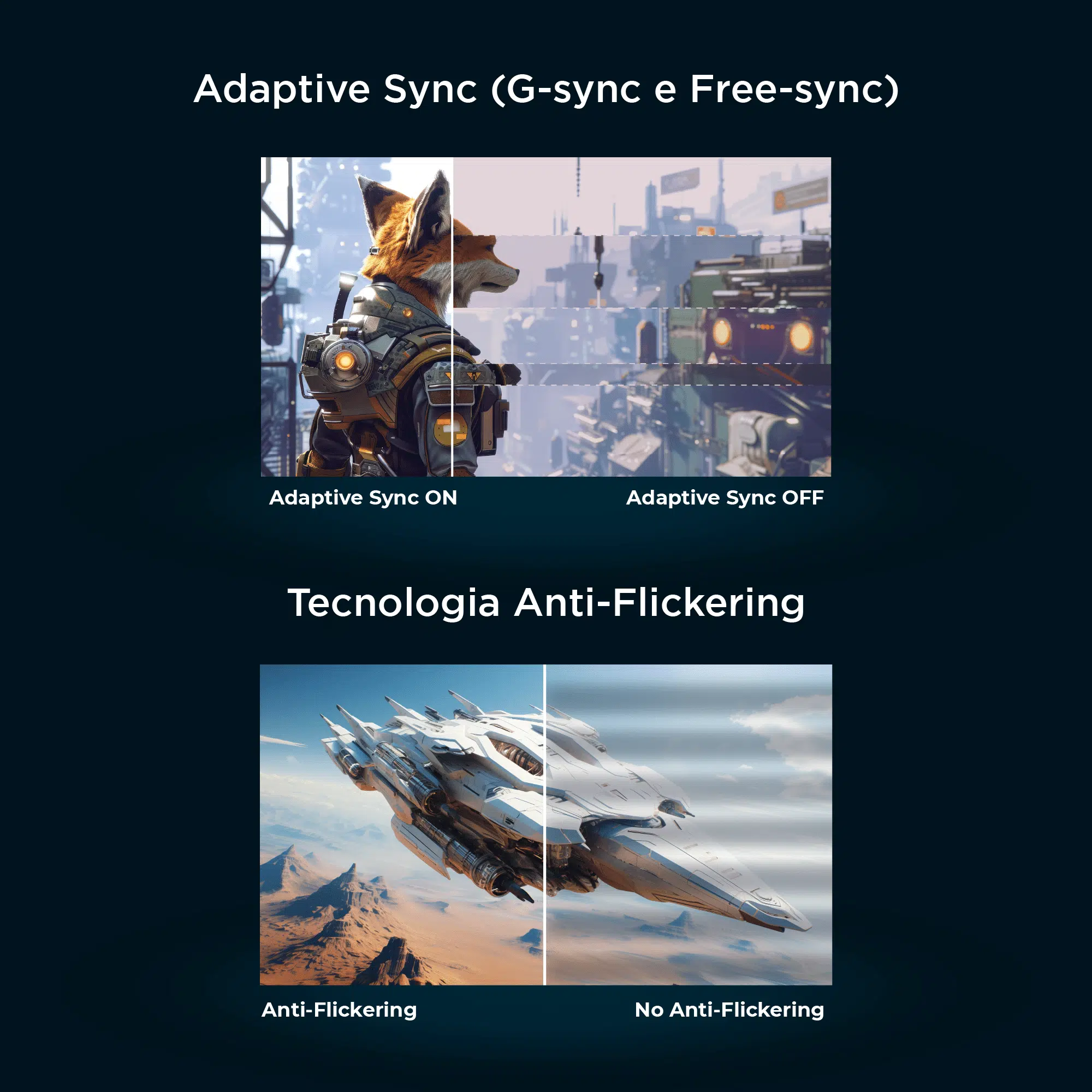 HorusX 23.8" FHD 180hz RGB - immagine 4