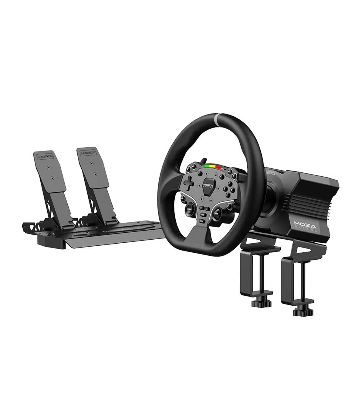 Moza R5 RS20 Bundle (R5 DD, Volante ES, pedali SR-P Lite, montaggio da tavolo)